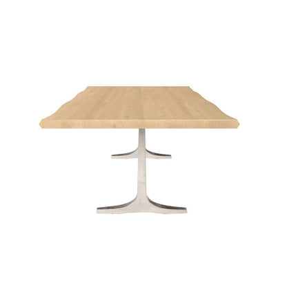 Saloom Furniture - Apollo Wave Edge Dining Table 42 x 96 x 29 in Natural - MWWS-4296-APO-Natural-G veiw 3