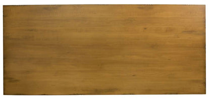 Saloom Furniture - Ashford Trestle Dining Table 42 x 72 x 29 in Distressed Flax - MDWS-4272-ASH-Distressed-Flax-G veiw 4