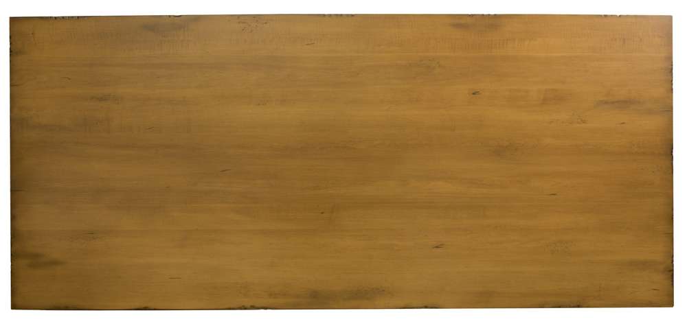 Saloom Furniture - Ashford Trestle Dining Table 42 x 80 x 29 in Distressed Flax - MDWS-4280-ASH-Distressed-Flax-G veiw 4