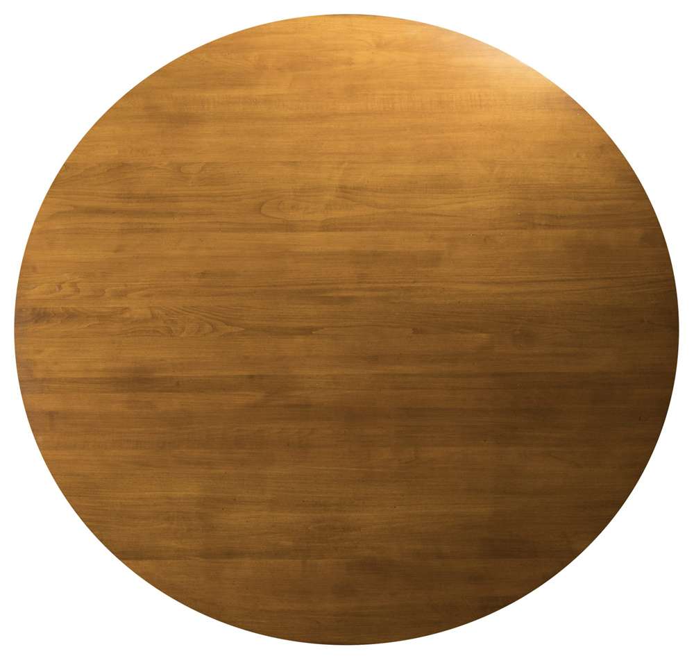 Saloom Furniture - Bristol Pedestal Dining Table 54 x 54 x 29 in Distressed Walnut - MDWO-5454-BRI-Distressed-Walnut-G veiw 3
