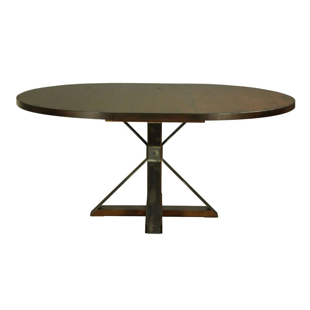 Saloom Furniture - Cambridge Extension Dining Table 60 x 80 x 29 in Walnut - MAWO-6060-1-CAM-Walnut-G veiw 2