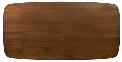 Saloom Furniture - Cona Dining Table 42 x 80 x 29 in Walnut - SCWQ-4280-CON-Walnut-G veiw 4