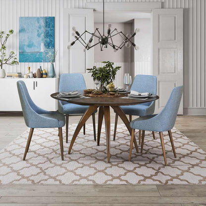 Saloom Furniture - Ella Dining Table 48 x 48 x 29 in Natural - SCWO-4848-ELL-Natural-G veiw 4