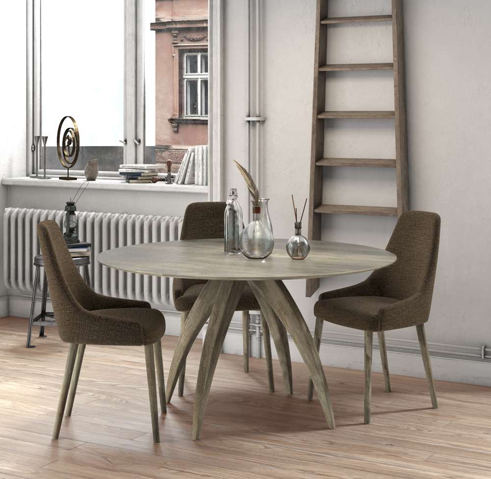 Saloom Furniture - Ella Ellipse Dining Table 42 x 80 x 29 in Natural - SCWE-4280-ELL-Natural-G veiw 4