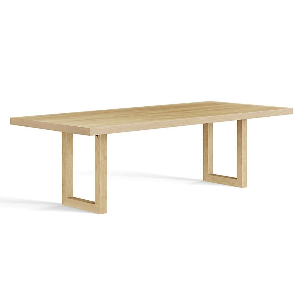 Saloom Furniture - Emerson Dining Table 42 x 72 x 29 in Natural - MDWS-4272-EME-Natural-G veiw 1