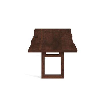 Saloom Furniture - Emerson Wave Edge Dining Table 42 x 72 x 29 in Java - MWWS-4272-EME-Java-G veiw 3