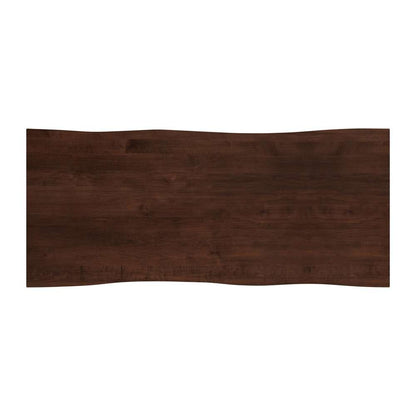 Saloom Furniture - Emerson Wave Edge Dining Table 42 x 72 x 29 in Java - MWWS-4272-EME-Java-G veiw 4