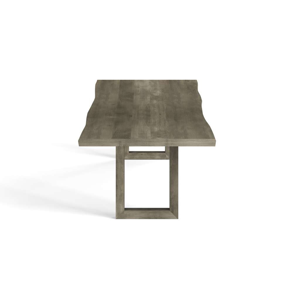 Saloom Furniture - Emerson Wave Edge Dining Table 42 x 72 x 29 in Nantucket - MWWS-4272-EME-Nantucket-G veiw 3