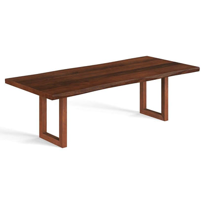 Saloom Furniture - Emerson Wave Edge Dining Table 42 x 72 x 29 in Walnut - MWWS-4272-EME-Walnut-G veiw 1
