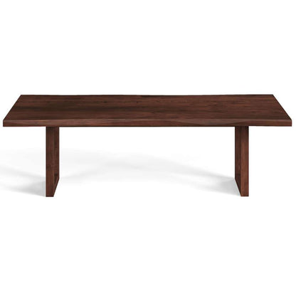 Saloom Furniture - Emerson Wave Edge Dining Table 42 x 80 x 29 in Java - MWWS-4280-EME-Java-G veiw 2