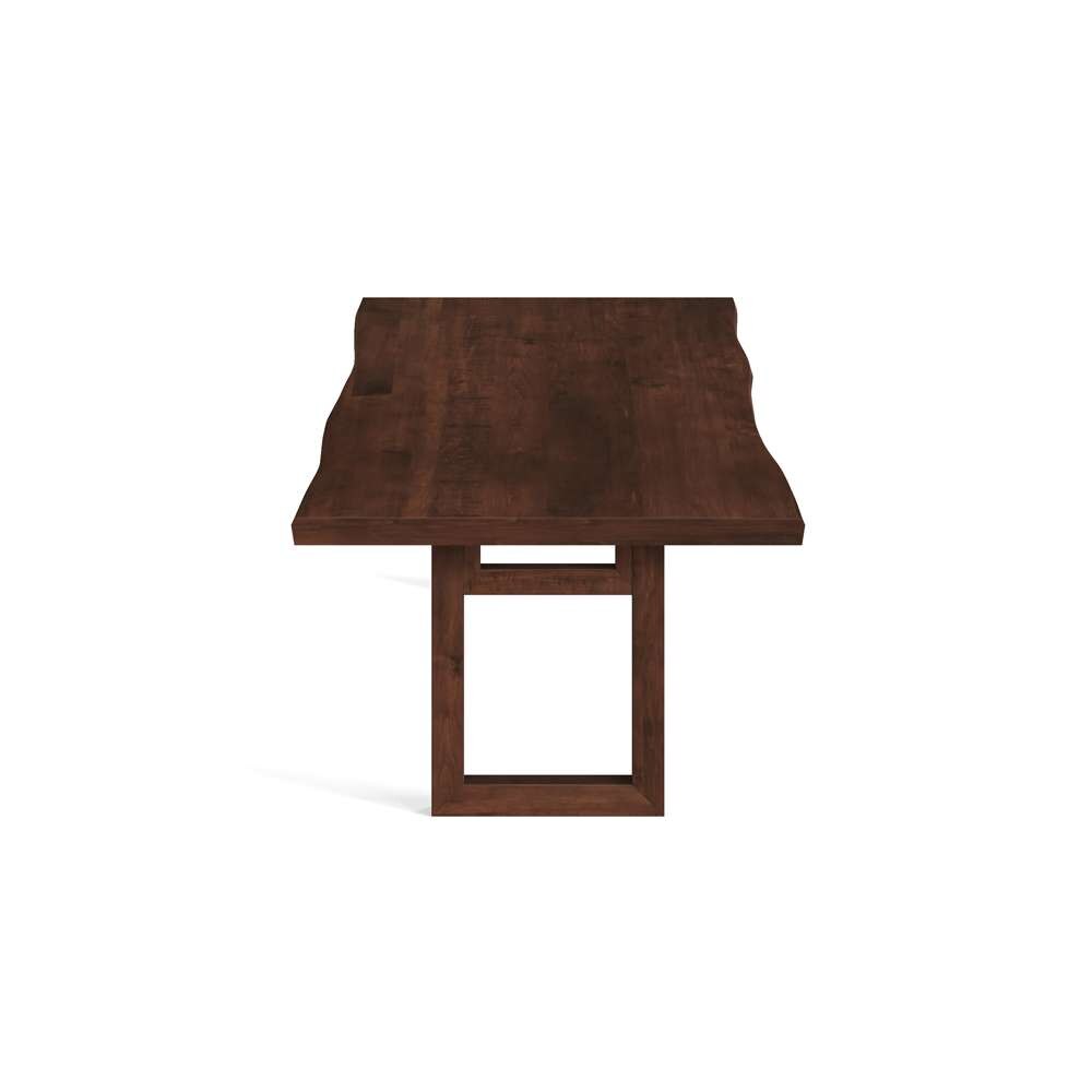 Saloom Furniture - Emerson Wave Edge Dining Table 42 x 80 x 29 in Java - MWWS-4280-EME-Java-G veiw 3