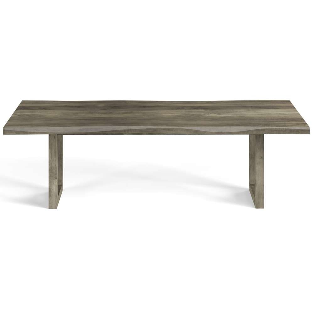 Saloom Furniture - Emerson Wave Edge Dining Table 42 x 80 x 29 in Nantucket - MWWS-4280-EME-Nantucket-G veiw 2