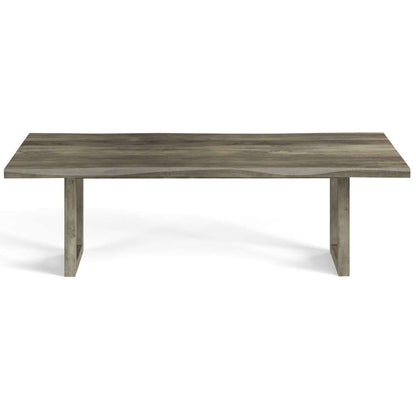 Saloom Furniture - Emerson Wave Edge Dining Table 42 x 80 x 29 in Nantucket - MWWS-4280-EME-Nantucket-G veiw 2