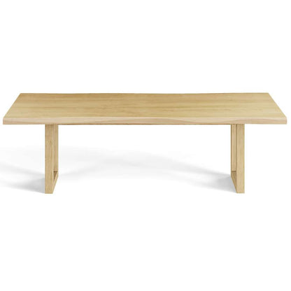 Saloom Furniture - Emerson Wave Edge Dining Table 42 x 80 x 29 in Natural - MWWS-4280-EME-Natural-G veiw 2