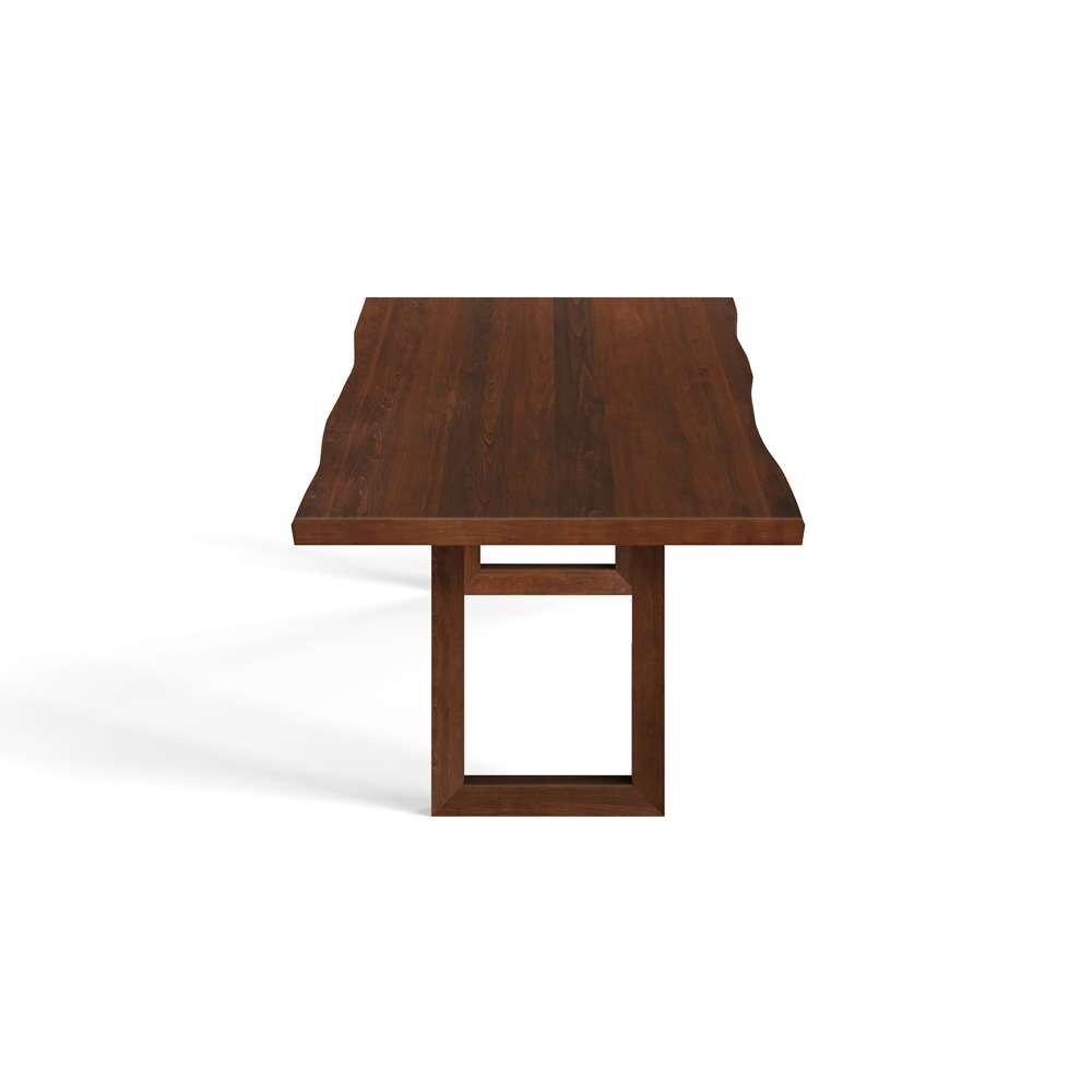 Saloom Furniture - Emerson Wave Edge Dining Table 42 x 80 x 29 in Walnut - MWWS-4280-EME-Walnut-G veiw 3