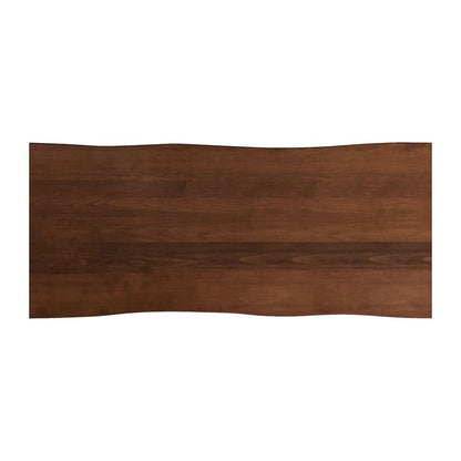 Saloom Furniture - Emerson Wave Edge Dining Table 42 x 80 x 29 in Walnut - MWWS-4280-EME-Walnut-G veiw 4