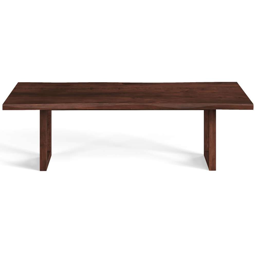 Saloom Furniture - Emerson Wave Edge Dining Table 42 x 96 x 29 in Java - MWWS-4296-EME-Java-G veiw 2