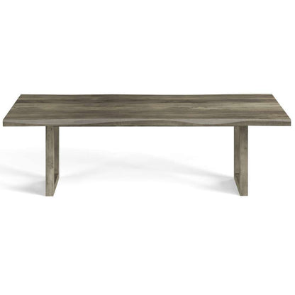 Saloom Furniture - Emerson Wave Edge Dining Table 42 x 96 x 29 in Nantucket - MWWS-4296-EME-Nantucket-G veiw 2