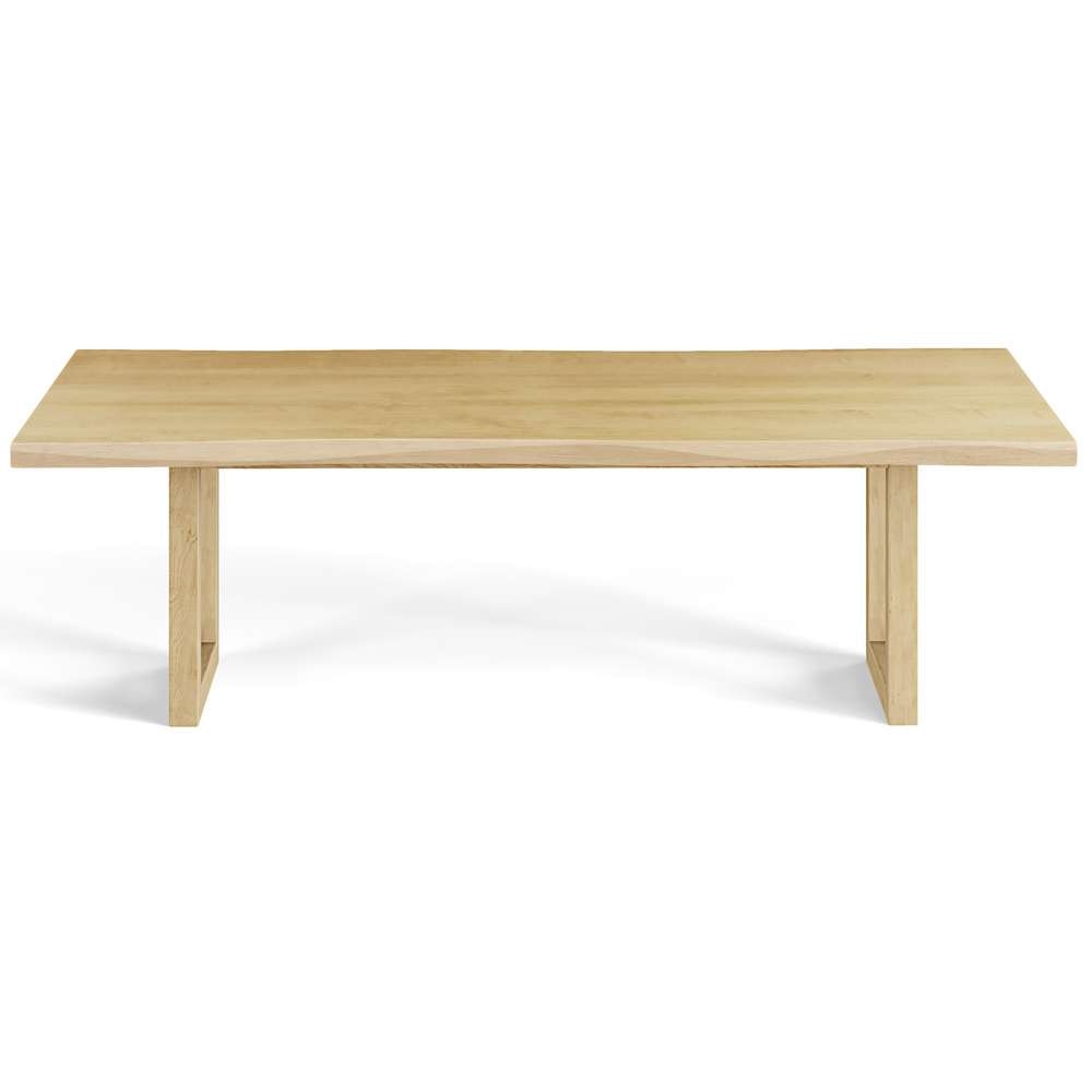 Saloom Furniture - Emerson Wave Edge Dining Table 42 x 96 x 29 in Natural - MWWS-4296-EME-Natural-G veiw 2