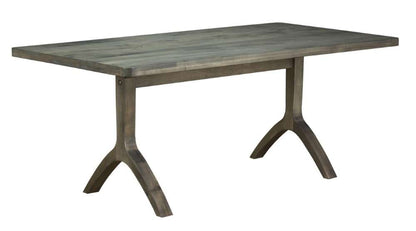 Saloom Furniture - Hudson Dining Table 36 x 72 x 29 in Nantucket - MAWI-3672-HUD-Nantucket-G veiw 1