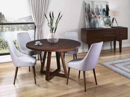 Saloom Furniture - Kandance Dining Table 42 x 42 x 29 in Walnut - MAWO-4242-KAN-Walnut-G veiw 5