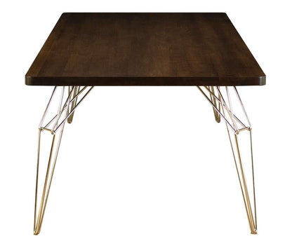 Saloom Furniture - L.E.M. Dining Table 42 x 60 x 29 in Java - MAWI-4260-LEM-Java-G veiw 3