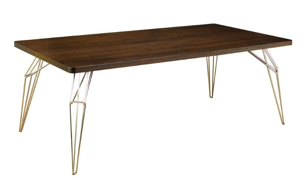 Saloom Furniture - L.E.M. Dining Table 42 x 72 x 29 in Java - MAWI-4272-LEM-Java-G veiw 1