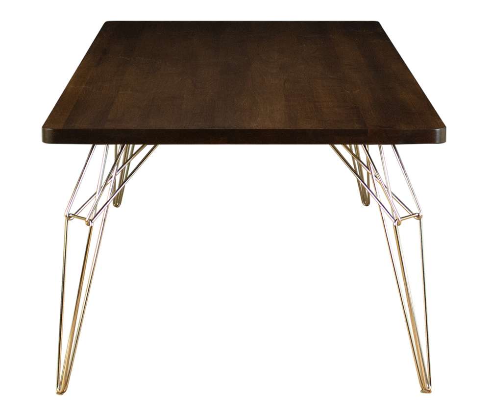 Saloom Furniture - L.E.M. Dining Table 42 x 72 x 29 in Java - MAWI-4272-LEM-Java-G veiw 3
