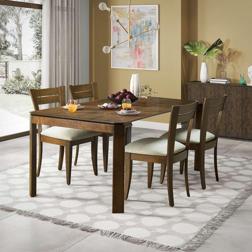 Saloom Furniture - Mila Dining Table 36 x 72 x 29 in Java - SKWP-3672-MIL-Java-G veiw 5