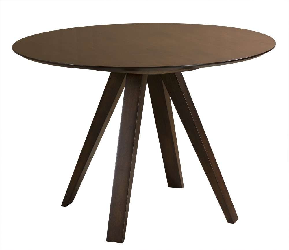 Saloom Furniture - Nova Dining Table 54 x 54 x 29 in Walnut - SKWO-5454-NOV-Walnut-G veiw 1