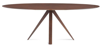 Saloom Furniture - Nova Ellipse Dining Table 36 x 70 x 29 in Walnut - SKWE-3670-NOV-Walnut-G veiw 2