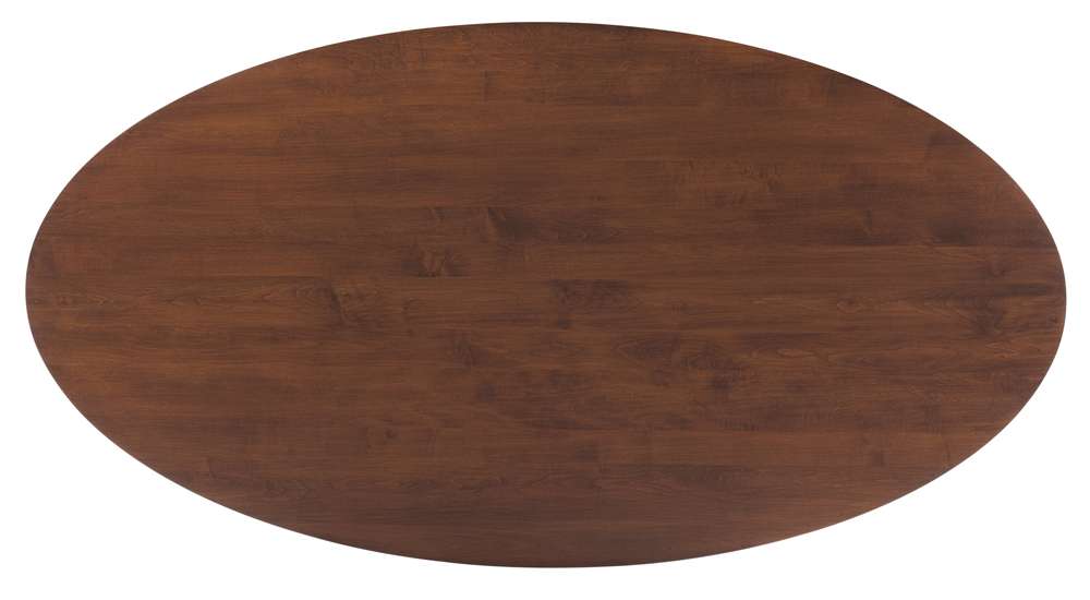 Saloom Furniture - Nova Ellipse Dining Table 36 x 70 x 29 in Walnut - SKWE-3670-NOV-Walnut-G veiw 3