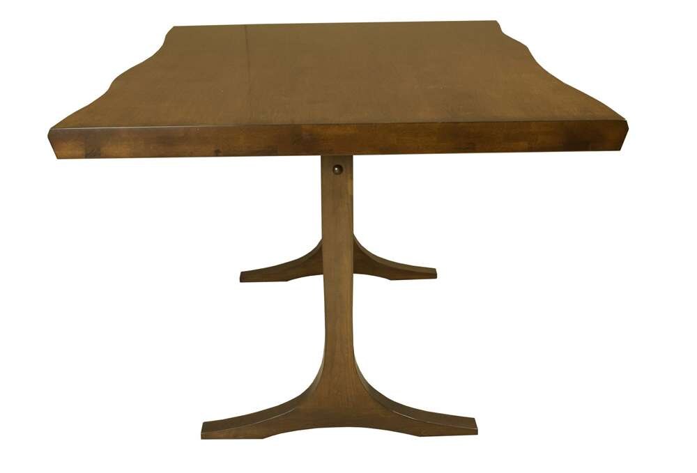 Saloom Furniture - Paxton Wave Edge Dining Table 36 x 60 x 29 in Walnut - MWWS-3660-PAX-Walnut-G veiw 3