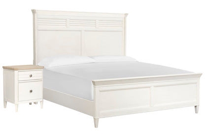 Salt Life Home - Echo Isles Sea Pearl And Driftwood California King Classic Panel Bed With Telephone Table - B6310-77-KIT6 view 1