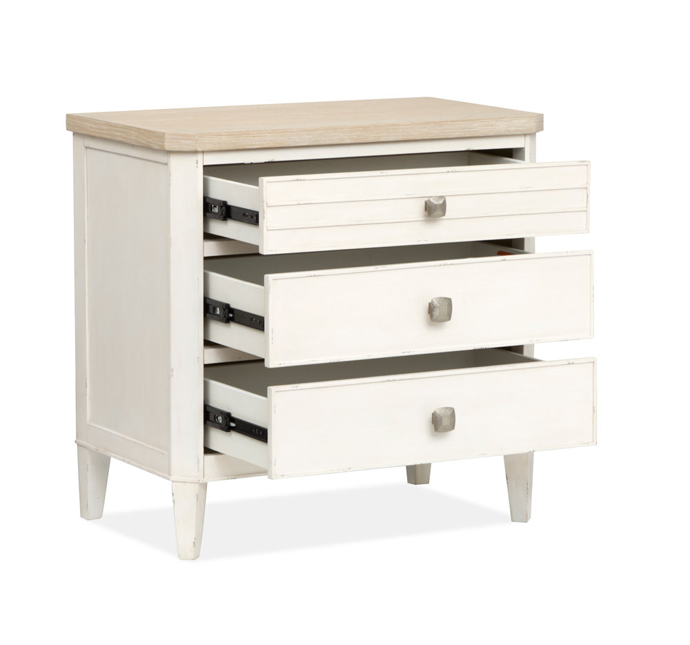 Salt Life Home - Echo Isles Sea Pearl And Driftwood Drawer Nightstand - B6310-01 view 4