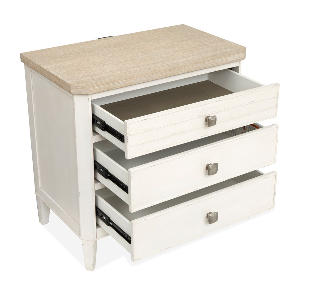 Salt Life Home - Echo Isles Sea Pearl And Driftwood Drawer Nightstand - B6310-01 view 5