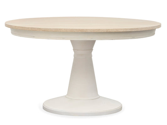 Salt Life Home - Echo Isles Sea Pearl And Driftwood Extendable 54" Round Dining Table - D6310-24 view 1
