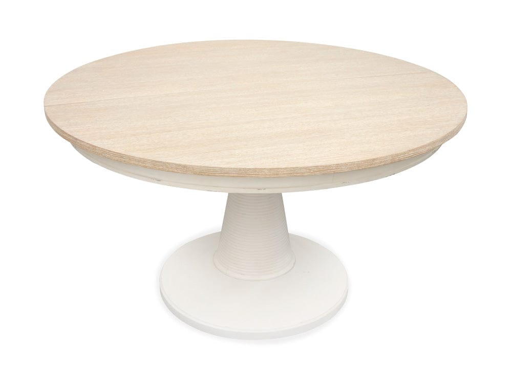 Salt Life Home - Echo Isles Sea Pearl And Driftwood Extendable 54" Round Dining Table - D6310-24 view 10