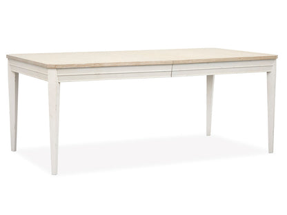 Salt Life Home - Echo Isles Sea Pearl And Driftwood Extendable Rectangular Dining Table With 6 Arm Chairs - D6310-20-KIT10 view 2