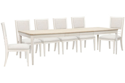 Salt Life Home - Echo Isles Sea Pearl And Driftwood Extendable Rectangular Dining Table With 6 Side Chairs - D6310-20-KIT4 view 1