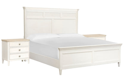 Salt Life Home - Echo Isles Sea Pearl And Driftwood King Classic Panel Bed With 2 Nightstands - B6310-67-KIT2 view 1
