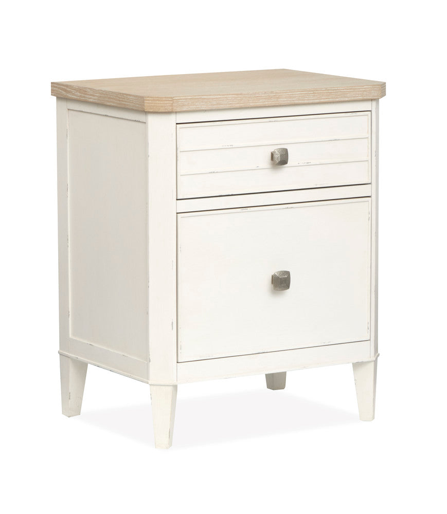 Salt Life Home - Echo Isles Sea Pearl And Driftwood King Upholstered Panel Bed With Telephone Table - B6310-65-KIT6 view 5