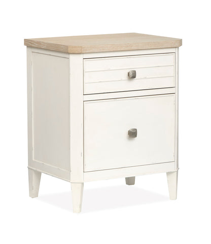 Salt Life Home - Echo Isles Sea Pearl And Driftwood King Upholstered Panel Bed With Telephone Table - B6310-65-KIT6 view 5