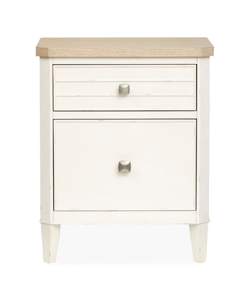 Salt Life Home - Echo Isles Sea Pearl And Driftwood King Upholstered Panel Bed With Telephone Table - B6310-65-KIT6 view 6