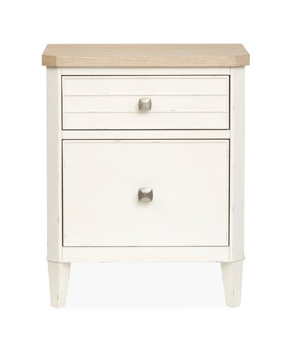 Salt Life Home - Echo Isles Sea Pearl And Driftwood King Upholstered Panel Bed With Telephone Table - B6310-65-KIT6 view 6