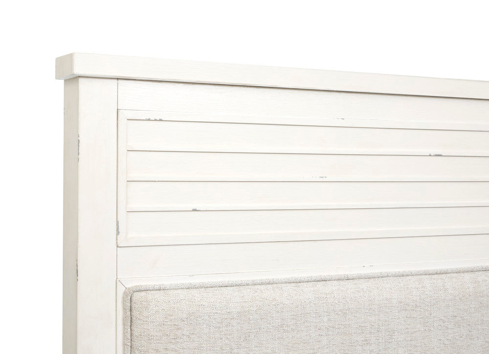 Salt Life Home - Echo Isles Sea Pearl And Driftwood King Upholstered Panel Bed With Telephone Table - B6310-65-KIT6 view 7