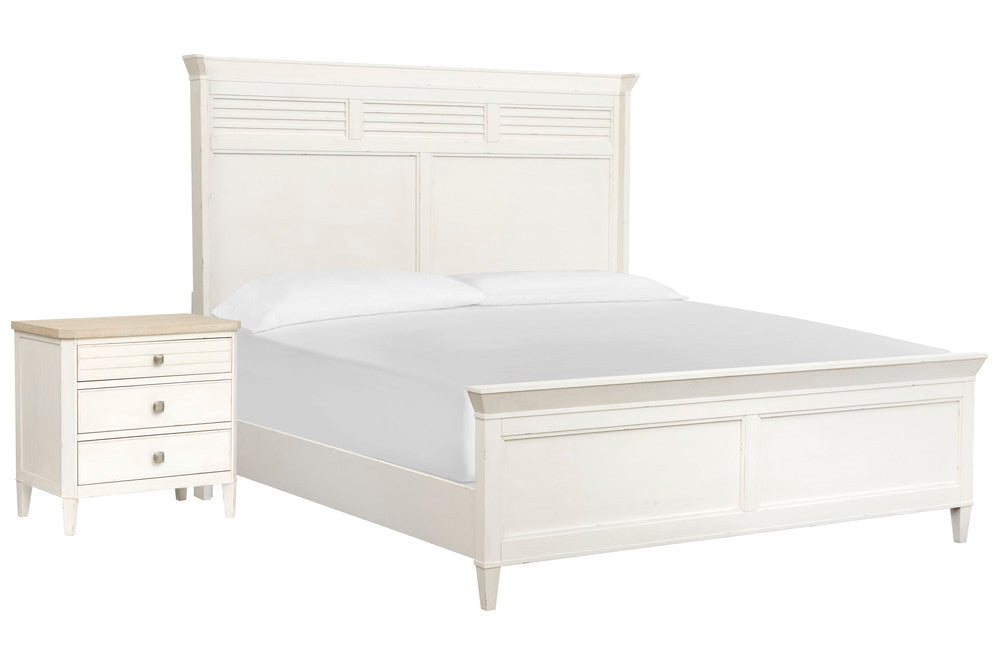 Salt Life Home - Echo Isles Sea Pearl And Driftwood Queen Classic Panel Bed With Nightstand - B6310-57-KIT1 view 1