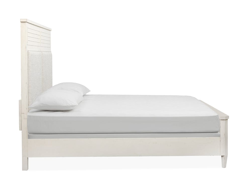 Salt Life Home - Echo Isles Sea Pearl And Driftwood Queen Upholstered Panel Bed - B6310-55 view 3