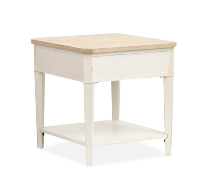 Salt Life Home - Echo Isles Sea Pearl And Driftwood Rectangular End Table - T6310-03 view 2
