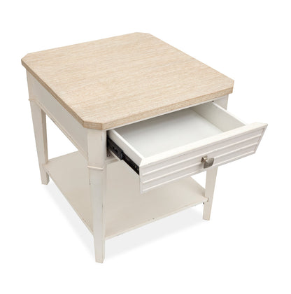 Salt Life Home - Echo Isles Sea Pearl And Driftwood Rectangular End Table - T6310-03 view 3